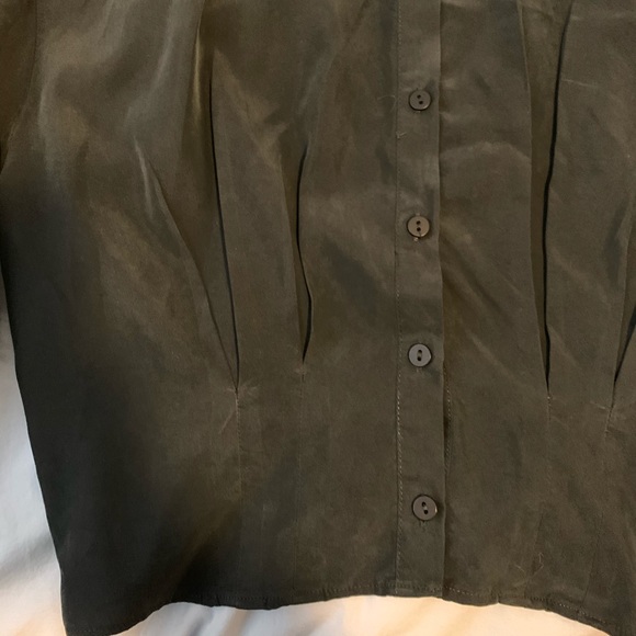 Zara Cropped Matte Satin Shirt - Picture 2 of 3